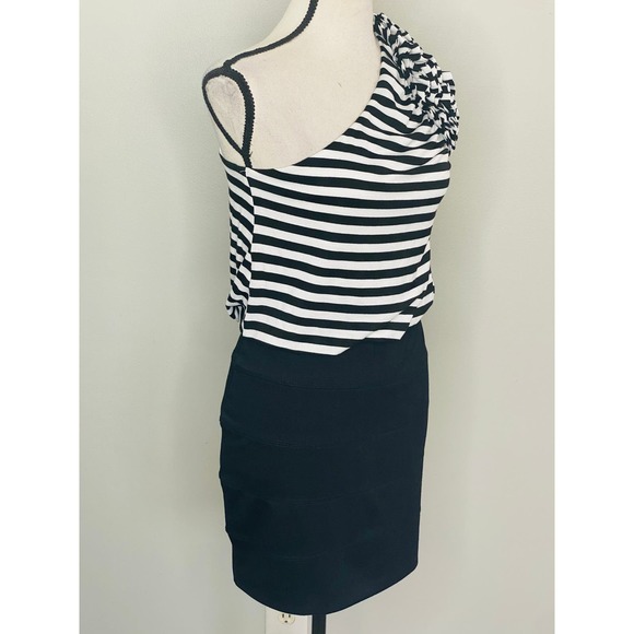 Vintage Y2K Cache One Shoulder Bodycon Dress Women Small Stretch Cocktail Party - Picture 3 of 8